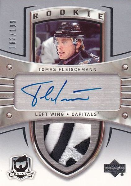 AUTO patch RC karta TOMÁŠ FLEISCHMANN 05-06 UD The Cup Rookie /199